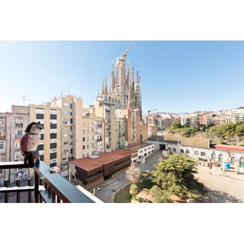 El balcón de Sagrada Familia