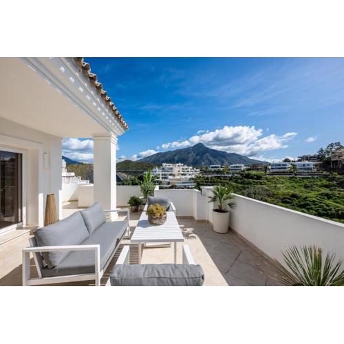 Elegant Duplex Penthouse with Sea and Mountain Views