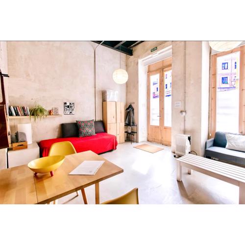 Estudio Loft en el centro de Madrid reformado en enero 2024