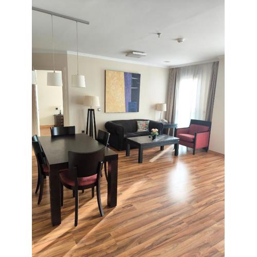 Family spacious apartment, terrace, kitchen, city view, free parking and WiFi