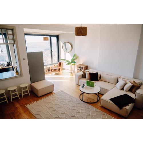Fantastic golden horn view in Beyoglu, Cozy design