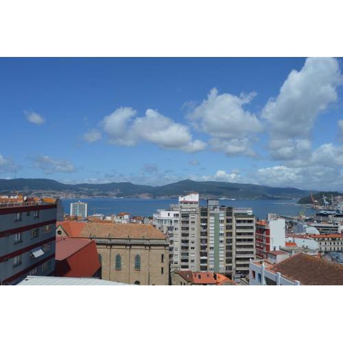 Fantástica vista de la Ría de Vigo en pleno centro