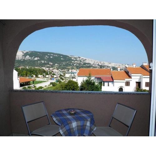 Ferienwohnung in Baška mit Eigenem Balkon und Meerblick
