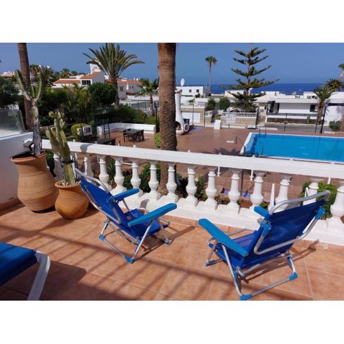 FIRST LINE Villa Floor Studio Apartment with amazing sea view Air Conditioned just 50m from the beach