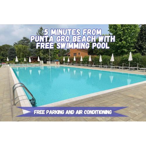 Free swimming pool, 5 min from Punta Gro beach
