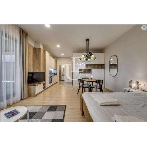 Geneva: A charming patio studio with private parking!
