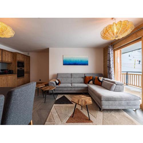 Grand appart haut de gamme 8p, skis aux pieds, vue Mont Blanc, balcon, parking, linge inclus - FR-1-351-199