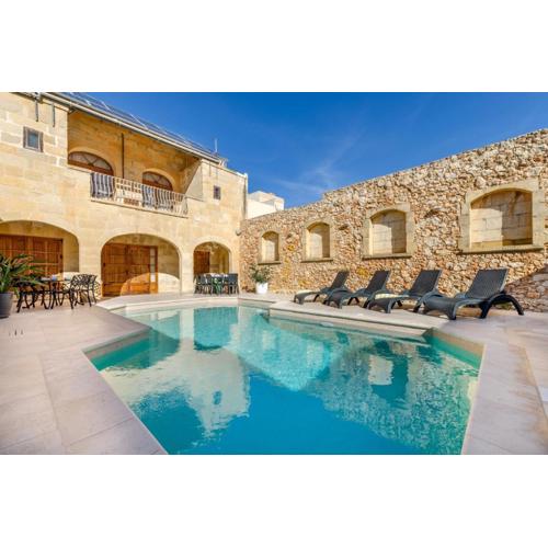 Grand Gozo Farmhouse with Games Room & Pool
