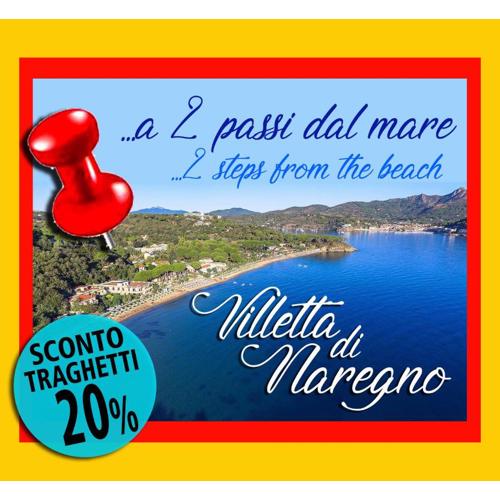 Graziosa Villetta di Naregno a 400 mt dal mare, bel giardino, posto auto e aria condizionata