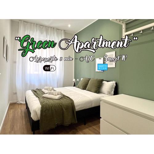 Green Apartment - Airport 8 min - AC - Smart TV