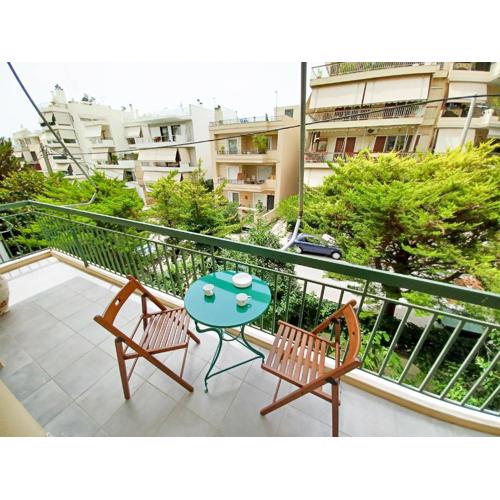 Green tea balcony - quiet & cozy- Ano Glyfada
