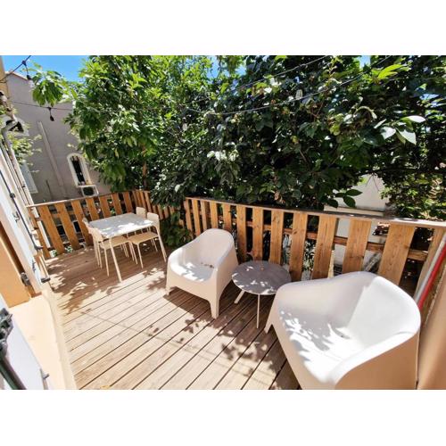 GregBnb - CLIMATISE - T2 Terrasse 38m2 - WiFi