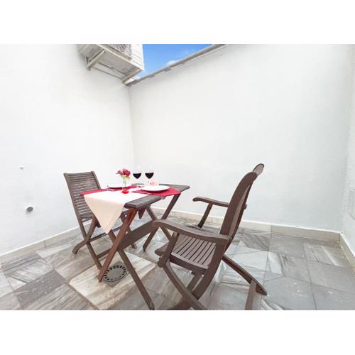 Habitaciones en alojamiento con patio