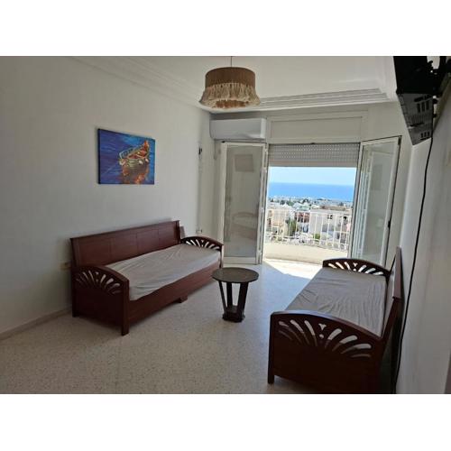 Hammamet nord salon et deux chambres