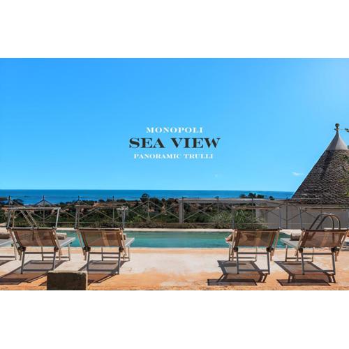 HelloApulia Blu Ocean - Panoramic Trulli with Sea view, Private Pool and Garden - Monopoli