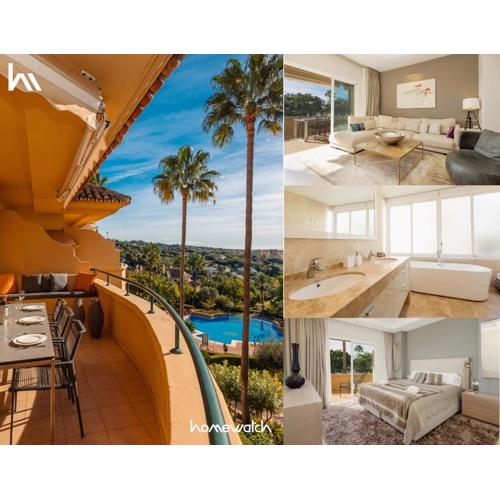 Holiday home, with sea views, south facing and close to the golf course and the beach, in Elviria Hills
