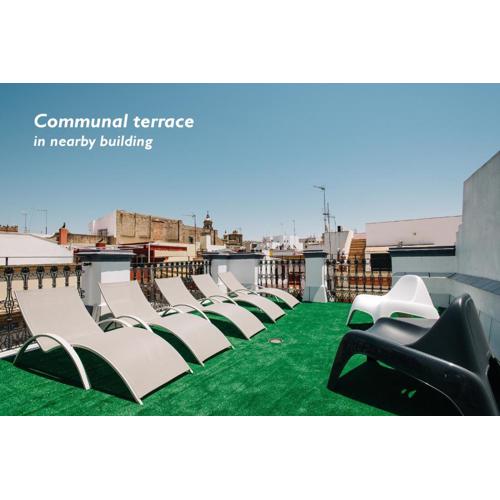 Hostly Acetres 1B-2B Center-Fibre-Conmunal terrace-Parking Optional