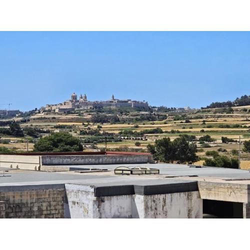 House at Mosta view to Mdina
