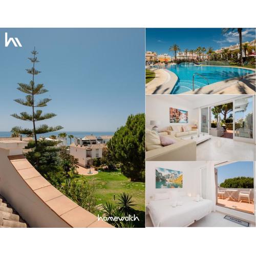House with sea and mountain views on the beach, Bahía de Marbella