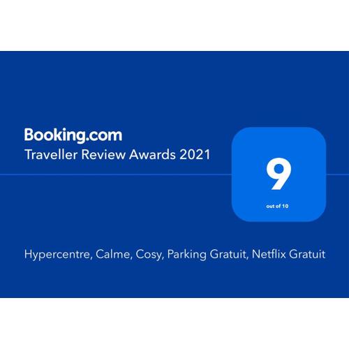 Hypercentre, Calme, Cosy, Parking Gratuit, Netflix Gratuit