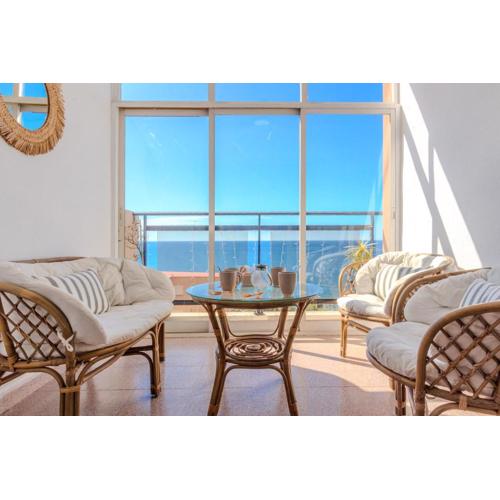 Infinite view of Tabarca near the sea and airport