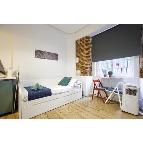 Íntimo estudio en Madrid, Centro, 2Pax, Wifi & TV