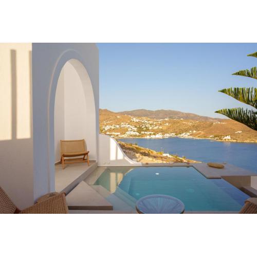 Ios Seaside house with sunset view and small pool