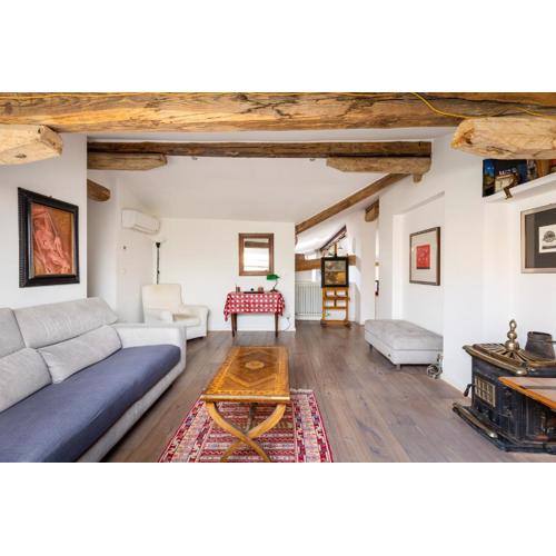 Italy prestigious historical attic in Bologna
