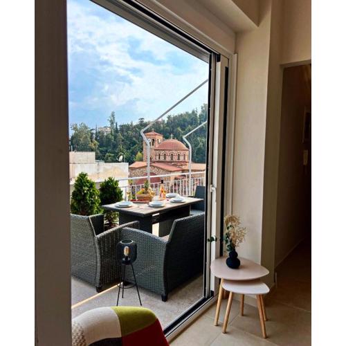 KK Athens Fine Stay-Steps to Metro-Modern & Cozy Apartment
