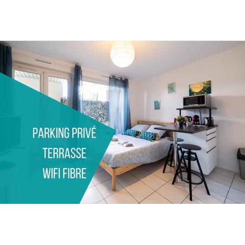 La Terrasse St Michel - Parking -Métro - Bus
