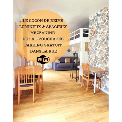 Le Cocon de Reims /Wifi/Commerce /Av de Paris