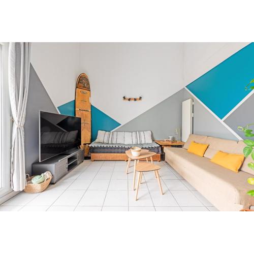 Le Surf : Triplex (T4) parking, rooftop et clim