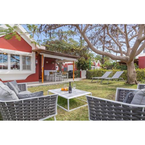 Lightbooking Tunos 73 Maspalomas gran jardín y barbacoa