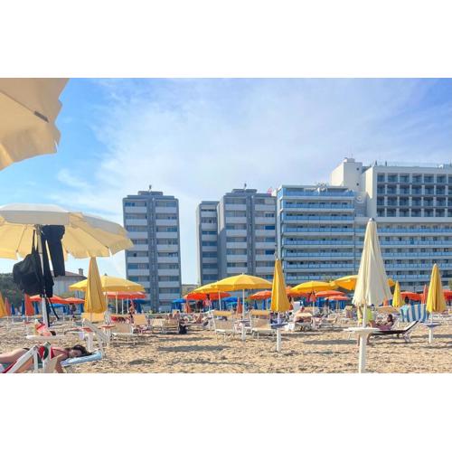 Lignano Sabbiadoro sea front and sea view