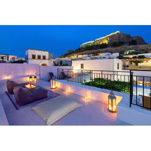 Lindos Villa Petra with Acropolis View