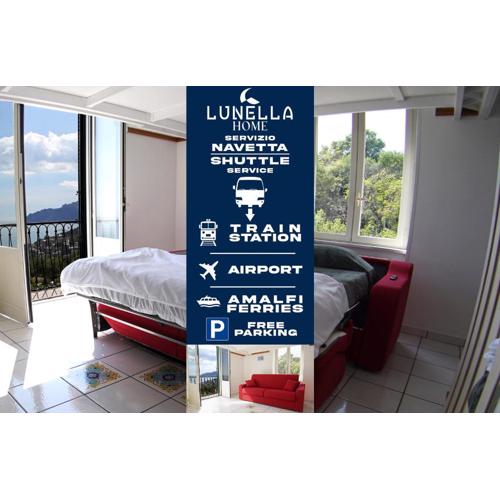 LUNELLA HOME FULL APARTMENT with UNIQUE SEAVIEW, WASHING MACHINE, FULL KITCHEN, PARKING with VIDEO SURVEILLANCE, and SHUTTLE TAXI from to CENTRAL STATION, AMALFI FERRIES, SALERNO AIRPORT, NAPLES AIRPORT