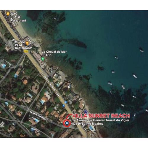 Luxueux haut de villa 4 per à 30m de la plage