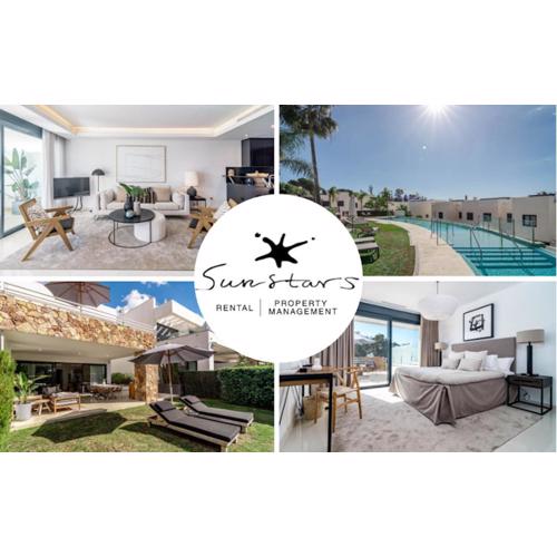 Luxury 3 bedroom townhouse on Marbellas Golden Mile with walking distance Puerto Banus