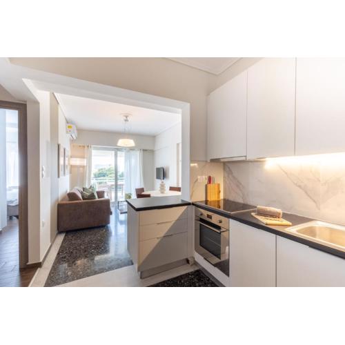 Luxury Beachfront Suite in Voula Premium 2-Bedroom Stay