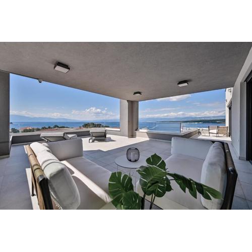 Luxury Penthouse Mia with panoramic sea view