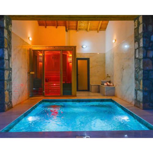 Luxury Stone House With Turkish Hamam, Sauna, İndoor and Outdoor Pool in Fethiye