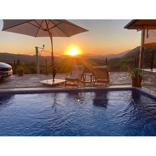 Magnificent sunset view