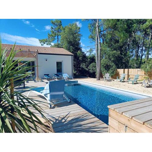 MAISON 4 CHAMBRES PISCINE CHENAL DES DUNES