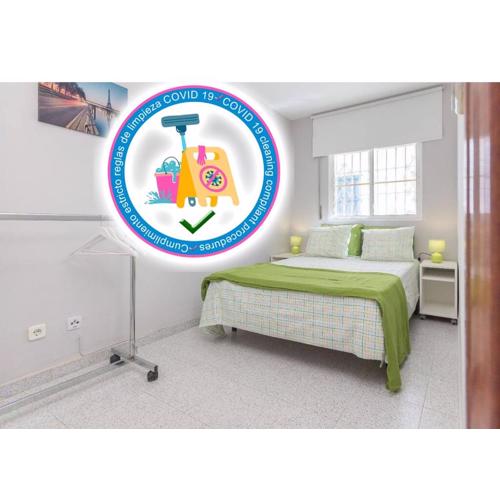 MalagaOnBeach 1 - Two bedrooms - up to 3 people - 10 meters beach