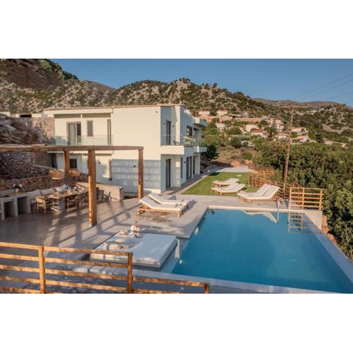 Malia Vista Villa with Panoramic Sea View and Private Pool