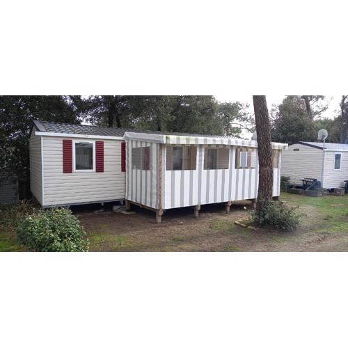 MH 3 chambres au coeur du camping Bois Dormant 90