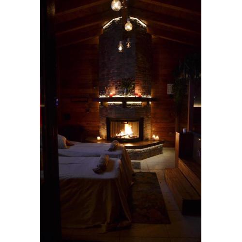 Mini spa in chalet bosco e trullo