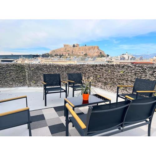 Minimal luxury 5BDR apt w/terrace AcropolisView