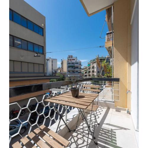 Minimal Studio with Balcony in Pagrati, Athens