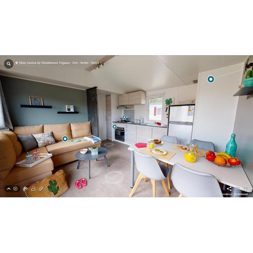 Mobil Home Le Rimbaud - 4/6 pers - 2 ch - 2 sdb